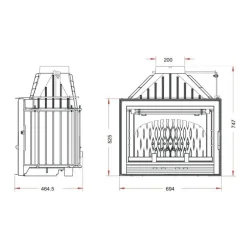 Hot Takkasydän 700 Compact, 14 kW, 121 kg Takkasydämet