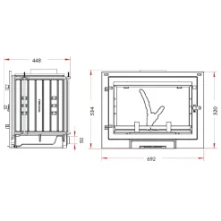 Takkasydän Philos 700, 8 kW, 110 kg*Invicta Best