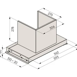Talotuuletin Piilo 60cm yläkaappiin upotettava rst*Savo Online