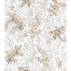 Tapetti Flora kukkakuvio, vinyylipinta, romanttinen, eri värejä Vinyylitapetit
