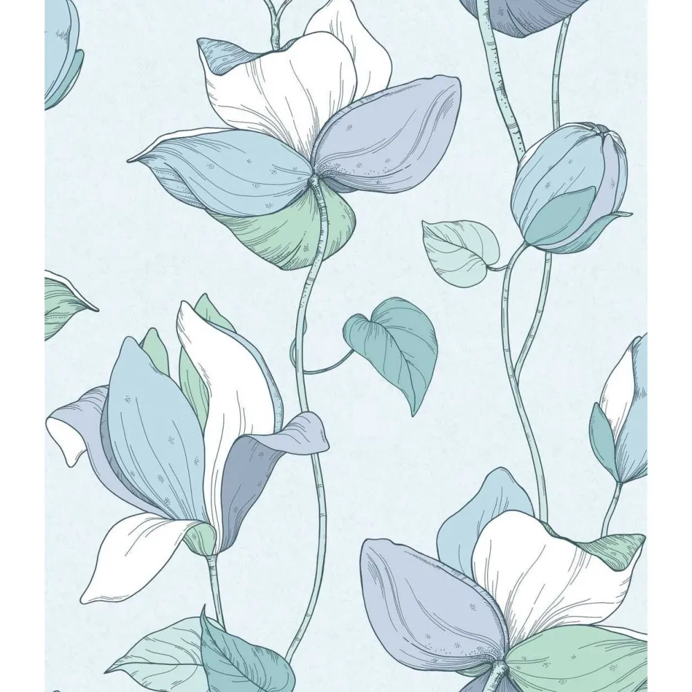 Sale Tapetti Flora Lily, vinyylipinta, eri värejä Vinyylitapetit