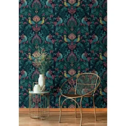 Tapetti Arcadia A67801-A67802, non-woven, vinyylipinta, lintu*Grandeco New