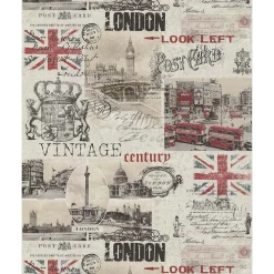 Tapetti Lutece Les Aventures 21 51135407, teksti, vintage, beige*Lutéce Clearance