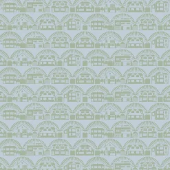 Tapetti Metroland, paperi, kaupunki, moderni, sini-vihreä*Mini Moderns Best