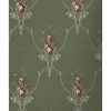 Outlet Tapetti Isoäidin aikaan 4833-3, non-woven, maalaisromanttinen, vihreä/ruskea Kuitutapetit