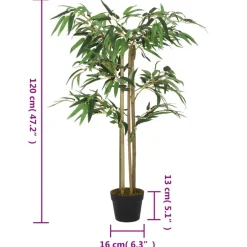 Tekokasvi bambupuu, 760 lehteä, 120 cm*FinePRICE Outlet