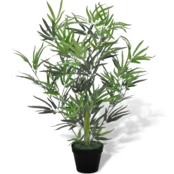New Tekokasvi Bambupuu Ruukussa 80 cm Tekokasvit Ja Kranssit