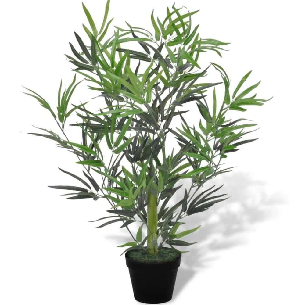 New Tekokasvi Bambupuu Ruukussa 80 cm Tekokasvit Ja Kranssit