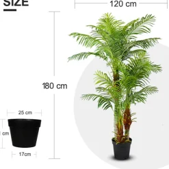 Clearance Tekokasvi Areca Palm, 180cm Tekokasvit Ja Kranssit