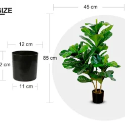 Tekokasvi Fiddle-Leaf Fig, 85cm Tekokasvit Ja Kranssit