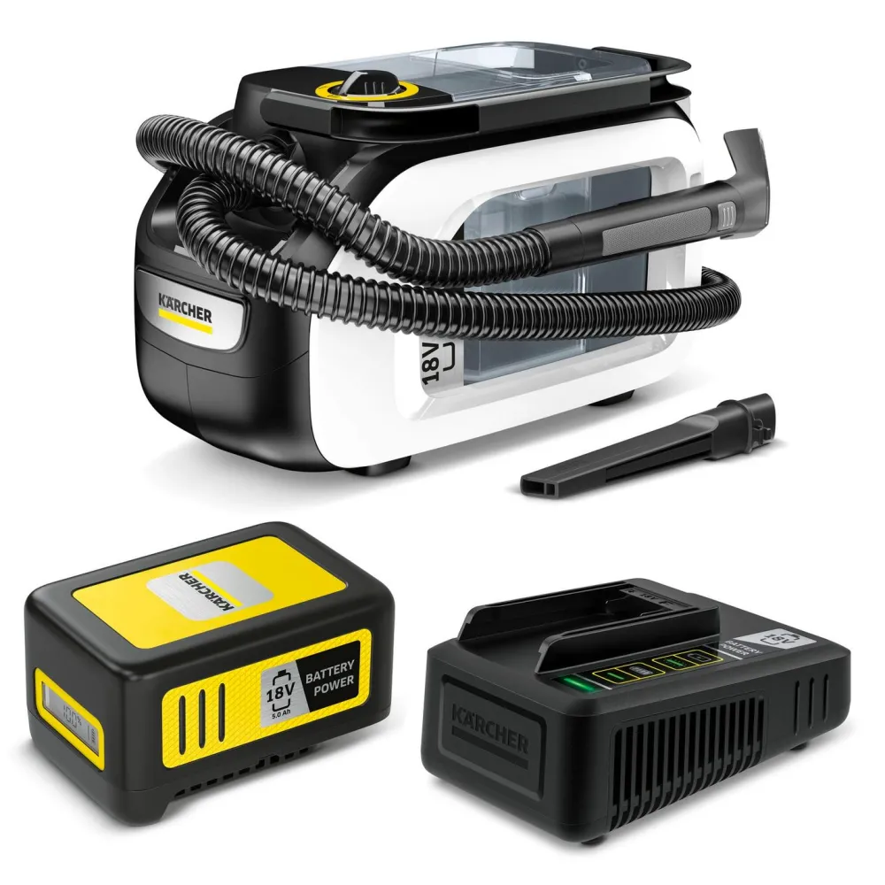 Outlet Tekstiilipesuri SE 3-18 Compact Home 18V 5,0 Ah akulla Kodinhoito Ja Siivous