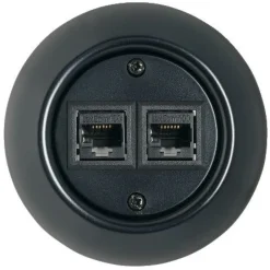 Online Telerasia Renova 2xRJ45, Cat 6, valkoinen Sähkörasiat