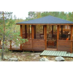 Terassielementti Ristikko aitakehykseen T06 vihreä*Tammiston puu New