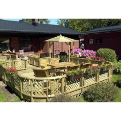 Terassielementti Sisäritilä aitakehykseen T07 vihreä*Tammiston puu Discount