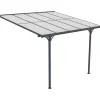 Terassikatos 313x300x225-270cm harmaa*Fornorth New