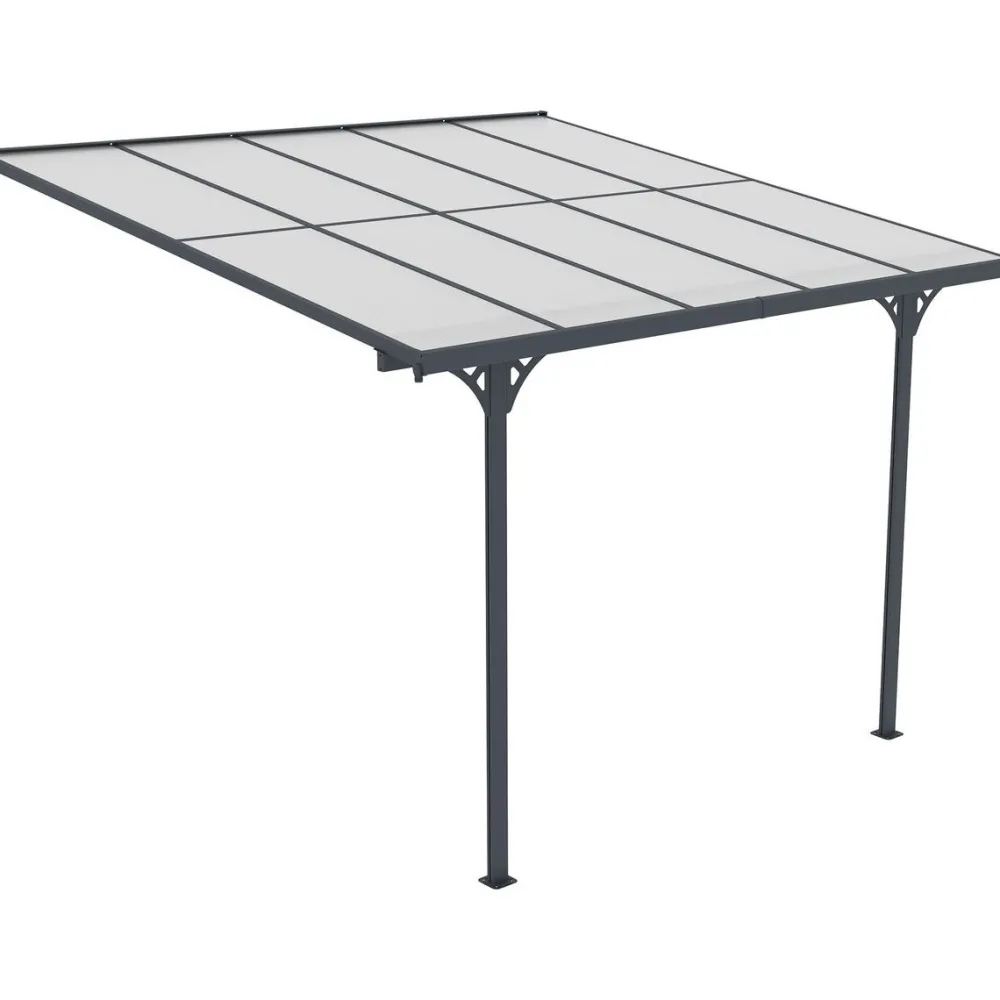 Terassikatos 313x300x225-270cm harmaa*Fornorth New