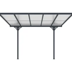 Terassikatos 313x300x225-270cm harmaa*Fornorth New