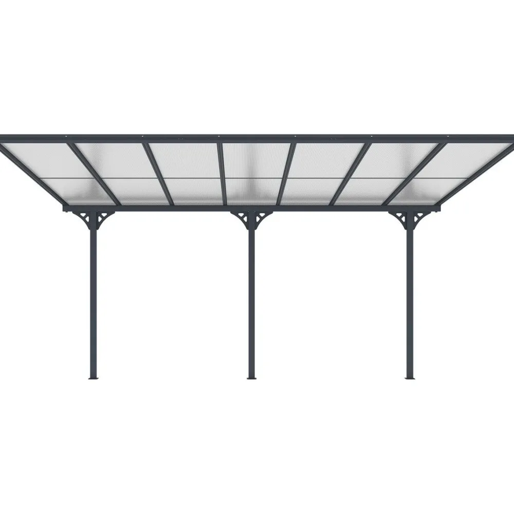 Terassikatos , 435x300x225-270 cm, harmaa Terassikatokset|Terassikatokset