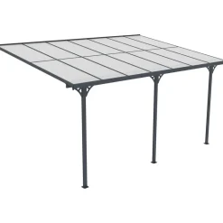 Terassikatos , 435x300x225-270 cm, harmaa Terassikatokset|Terassikatokset