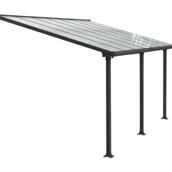 Online Terassikatos Olympia 3x4,25 m harmaa/kirkas Terassikatokset|Terassikatokset