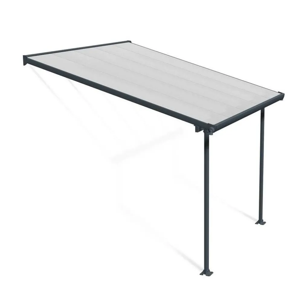 Terassikatos Feria 3 x 3 m harmaa/kirkas*Palram-Canopia Sale