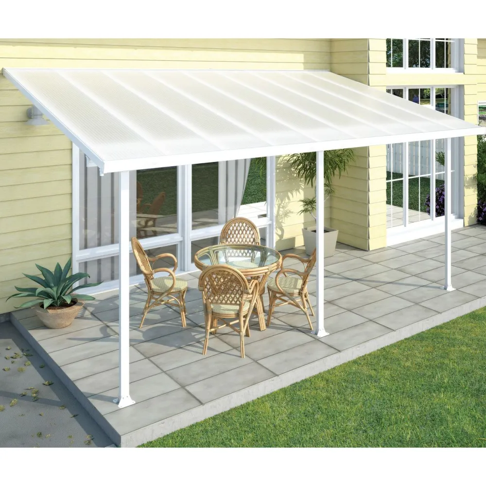 Terassikatos Feria 3 x 5,5 m valkoinen/kirkas*Palram-Canopia Hot