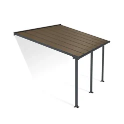 Terassikatos Olympia 3x4,25 m harmaa/pronssi*Palram-Canopia Sale