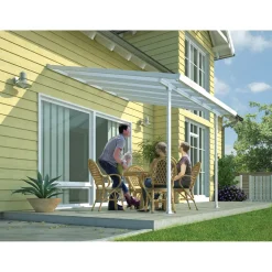 Online Terassikatos Feria 3x3 m valkoinen/kirkas Terassikatokset|Terassikatokset