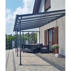Discount Terassikatos Feria 3 x 5,5 m harmaa/kirkas Terassikatokset|Terassikatokset