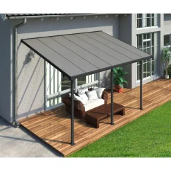Hot Terassikatos Feria 3 x 4,25 m harmaa/kirkas Terassikatokset|Terassikatokset