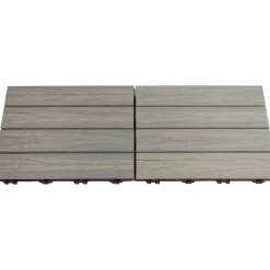 Terassilaatta , komposiittia 30 x 30 cm 4 kpl, kelopuun värinen*Hortus Discount