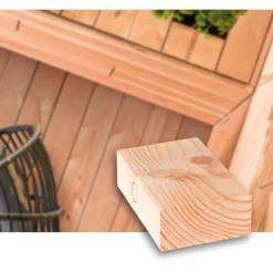 Terassi Arctic Outdoor SHP, 45x95mm, douglaskuusi, puuvalmis*Lauta Clearance