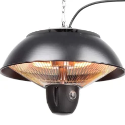 Terassilämmitin kattoon 1500W etäohjaus, musta*Fornorth New