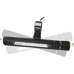 Terassilämmitin ECO Plus-line, 2000W, oskilloiva, musta Terassilämmittimet