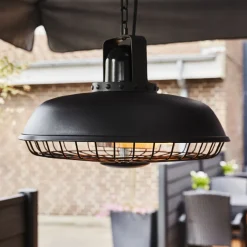 Terassilämmitin ripustettava 600/1200/1800W kaukosäädin musta*Hortus Clearance
