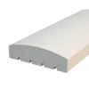 Outlet Terassin aitakaide 34x120x4200 mm kaareva valkoinen 5 kpl/pkt Terassielementit