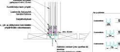 Terassin lasiliukuovi , 4-os., valkoinen, kirkas lasi, mittatilaus*Keraplast New