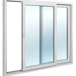 Terassin liukuovi Superior SU3K PVC 2-osainen 3-lasinen mittatilausovi*Seicom Hot