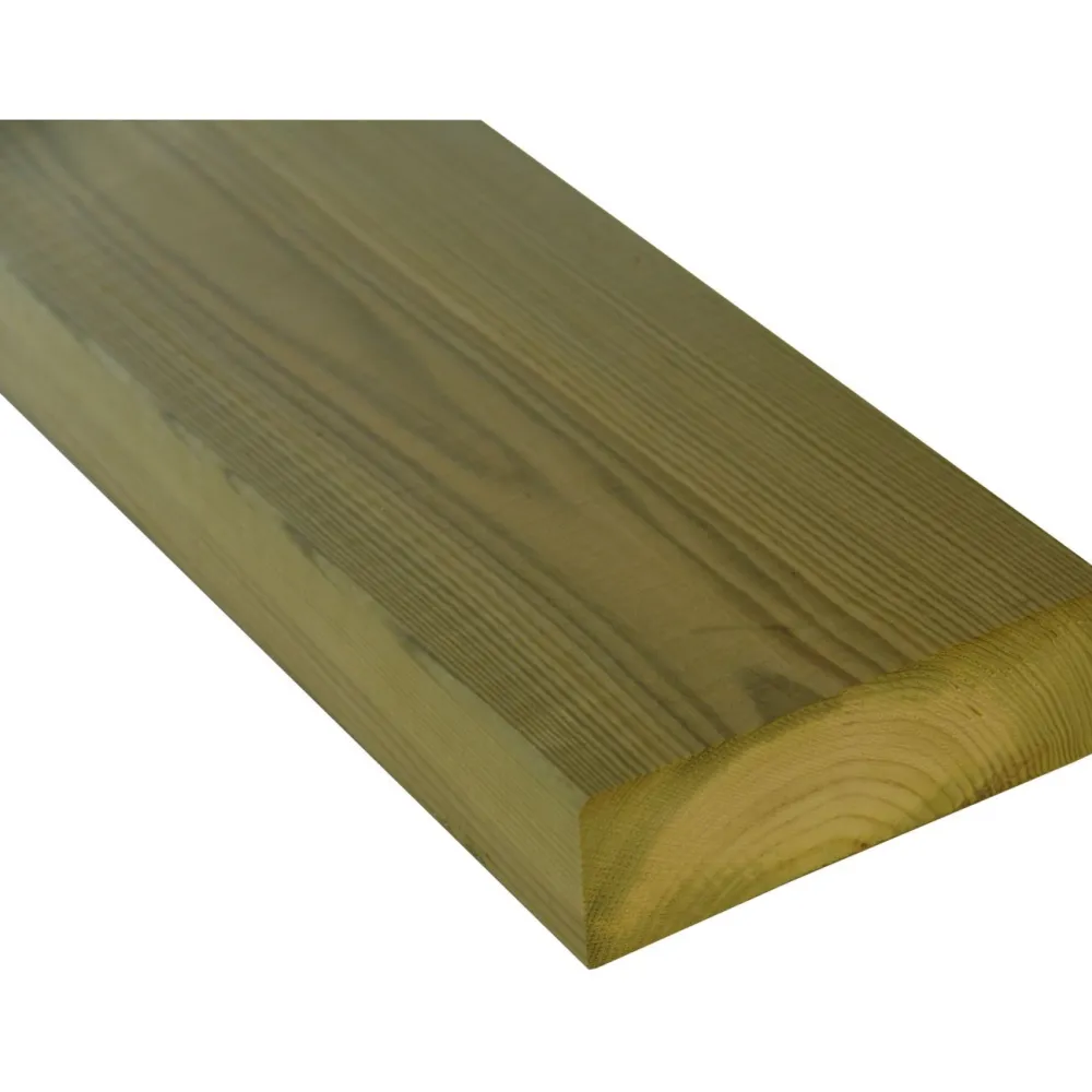 Clearance Terassin runkopuu 48x148x4200mm, kestopuu, A, vihreä Terassilaudat|Puutavara