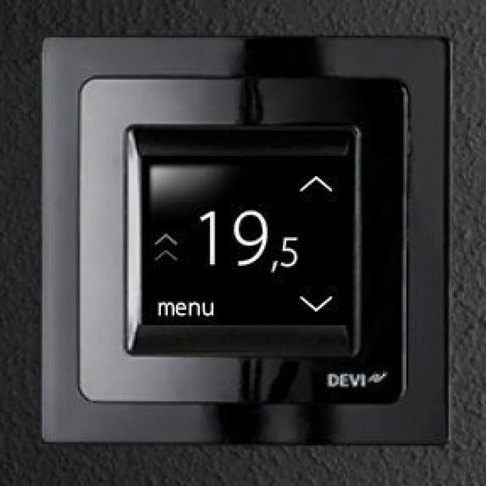 Termostaatti reg Touch musta*Devi Discount