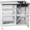 Tiskipöytä allaskaapilla TB 1000, 1 ovi, 900x1000x600 mm*Nimo Hot