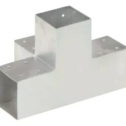 Outlet Tolppaliitin X-muoto galvanoitu metalli 91x91mm Aitojen Lisätarvikkeet