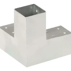Discount Tolppaliitin Y-muoto galvanoitu metalli 71x71mm Aitojen Lisätarvikkeet