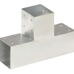 Tolppaliittimet 4kpl T-muoto galvanoitu metalli 91x91mm*FinePRICE