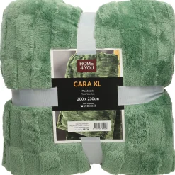 Torkkupeitto CARA XL 200x230 cm, vihreä*Home4you Clearance