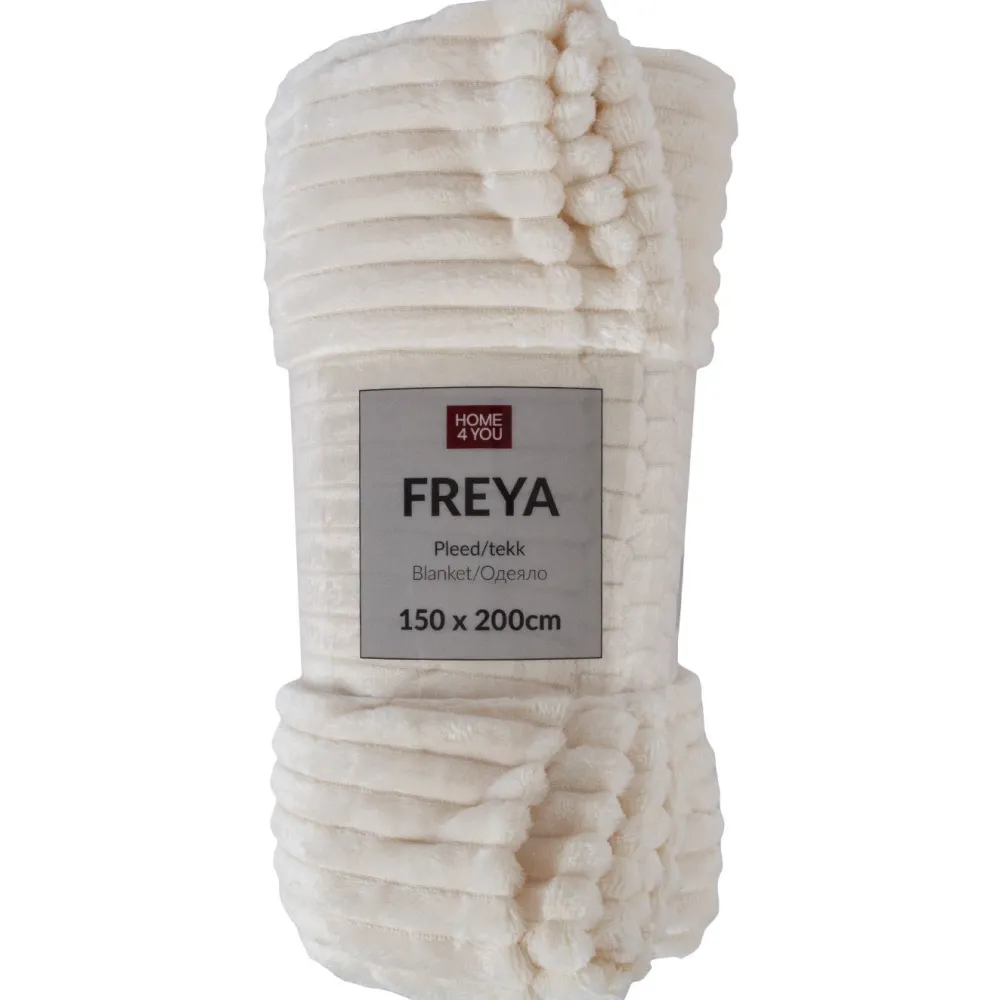 Torkkupeitto FREYA 150x200 cm, valkoinen*Home4you