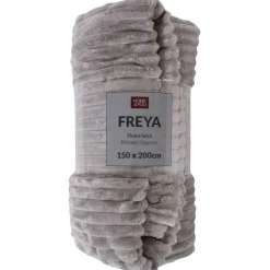 Best Torkkupeitto FREYA 150x200 cm, vaaleanharmaa Päiväpeitot Ja Huovat