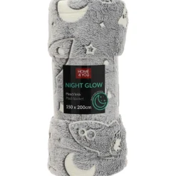 Torkkupeitto NIGHT LIGHT 150x200 cm, avaruus, harmaa*Home4you New