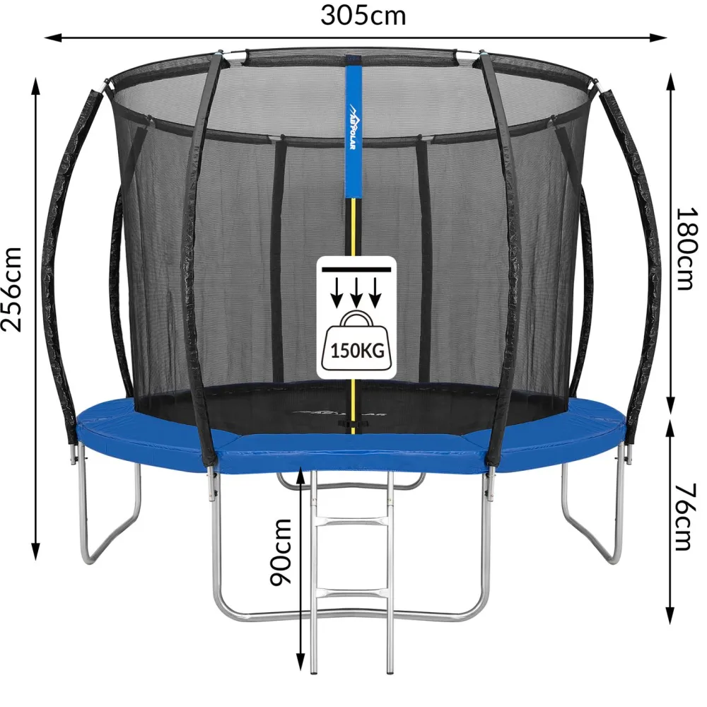 Best Trampoliini turvaverkolla, eri kokoja Trampoliinit