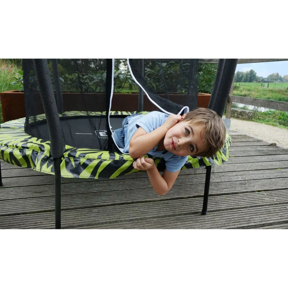 Trampoliini Tiggy Junior ø140cm sis. turvaverkko eri värejä*Exit Hot